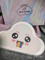 img 1 attached to XL Mosteck Rainbow Bath Bombs For Kids 6.35Oz (2Pack) W/Surprise Gifts, Colorful Bubble Effect, Handmade Organic, Children'S Day & Easter Gifts review by Brent Saake