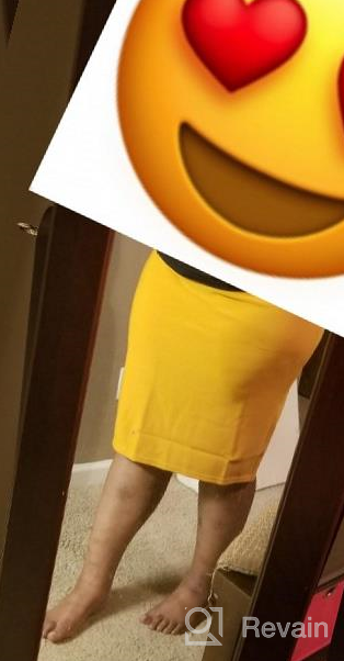 img 1 attached to Classic Bodycon Pencil Skirt For Women: A Perfect Casual Wear By MixMatchy review by Owen Houser
