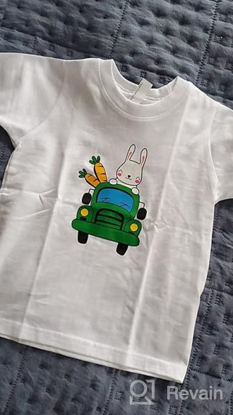 img 1 attached to 🐰 Easter T-Shirts for Baby Boy (6-24 Months) and Baby Girl (1-2 Years): Cute Rabbit Clothes review by Jaie Bobin