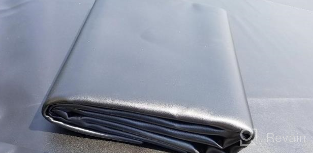 img 1 attached to DIY Crafts Made Easy With 1.2Mm Thick Faux Leather Sheets: 52"W X 39"L Synthetic PU Leather Material For Sofa Upholstery, Sewing, And More (Black) review by Daniel Mettler