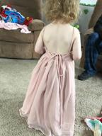 img 1 attached to Stunning Chiffon Formal Flower Dresses: Perfect Bridesmaid Attire for Girls review by Amanda Rodriguez