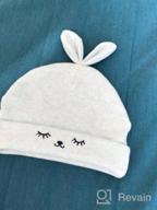 img 1 attached to Baby Boys Girls Zsedrut Newborn Hat Beanie With Bear Rabbit Ears Hospital Cap review by Matthew Peterson