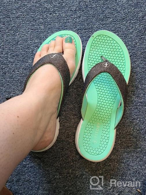 img 1 attached to Women'S Flip Flops: Comfort Thong Sandals With Arch Support For Beach Days review by Maria Mejia