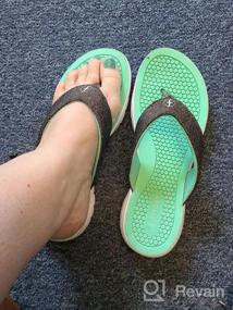 img 5 attached to Women'S Flip Flops: Comfort Thong Sandals With Arch Support For Beach Days