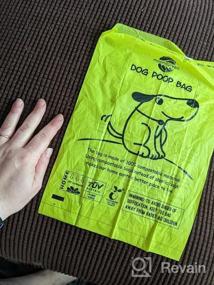 img 6 attached to 60 Compostable Dog Poop Bags With Free Holder - Eco-Friendly, Unscented, Extra Thick, And Leak Proof, Vegetable-Based Bags For Camping And Walking Dogs - Sized 9 X 13 Inches, By Moonygreen