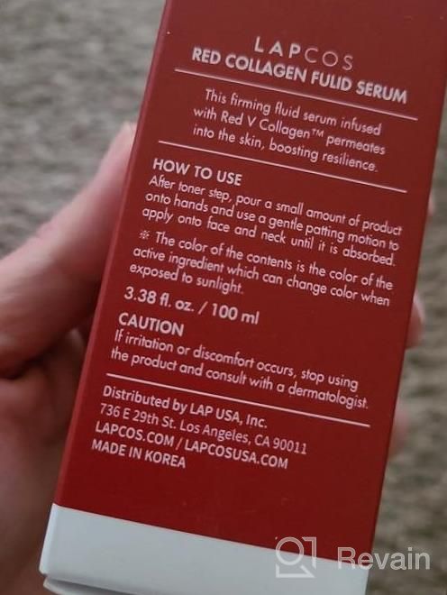 img 1 attached to LAPCOS Red Collagen Fluid Serum (3.38 fl oz) - Anti Aging Collagen Serum for Skin, Tightens & Firms with Red Collagen Complex - Treats Fine Lines & Wrinkles review by Deelo Sylvester