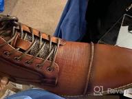 img 1 attached to Men'S Leather Oxford Chukka Ankle Boots - Stylish And Durable Dress Boots For Business, Work, And Daily Wear review by Kenny Kowalewski
