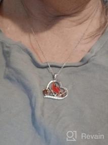 img 5 attached to Women'S 925 Sterling Silver Red Cardinal Memorial Necklace - I'M Always With You Pendant Jewelry Gift