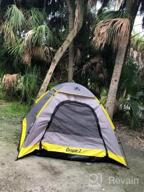 img 1 attached to 2-3 Person Camping Tent | Lightweight, Heavy Duty | Weather & Flame Resistant Outdoor Hiking Gear | Fast & Easy Set-Up | 7'X7' Floor, 51" Peak Height review by Dino Burks