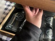 img 1 attached to Personalized Monogram Decanter + Box - Christmas Gift For Military Men In Army, Navy, Air Force, Coast Guard & Marines - Active Or Retirement - Husband, Dad & Son Customization By Name & Rank review by Youssef Coolidge