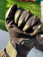 img 1 attached to Red L Motorcycle Gloves: Breathable, Touchscreen & Anti-Slip For Men Women | Hard Knuckles Protection For Motocross, BMX ATV MTB Cycling, Road Racing - COFIT review by Jeff Keegan