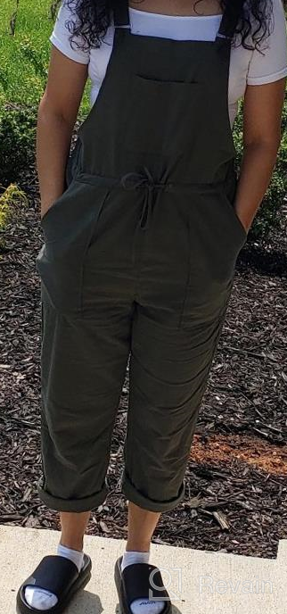 img 1 attached to Fashionable Gihuo Women'S Loose Overalls With Adjustable Straps - Versatile Casual Jumpsuit review by Becki Felix
