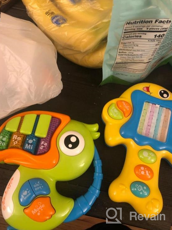 img 1 attached to GILOBABY Musical Animal Toys: Piano Keyboard With Lights And Music - Early Learning Development Gift For Babies, Infants, And Toddlers, Ages 1+ - Featuring Fish And Bird Characters review by Michael Onwukaife