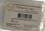img 1 attached to VADUGAVARA Large Ziplock Bags (200 Pack): 13x15, 2.5Mil Resealable Jumbo Size Plastic 2Gallon Storage Poly Bags with Zipper review by Mandela Buycks