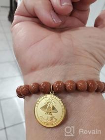img 3 attached to 📿 Католический браслет: стальная медаль Охранительницы Лас-Кобре (SSBCMVS-8)