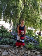 img 1 attached to Matching Mommy and Me American Flag Maxi Dresses for 4th of July Beach Fun review by Esera Warren