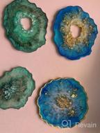 img 1 attached to Dazzle Your Guests With Apsung'S Geode Resin Coaster Molds: Perfect For Crafting Beautiful Cup Mats And Home Decor review by Anthony Mangum