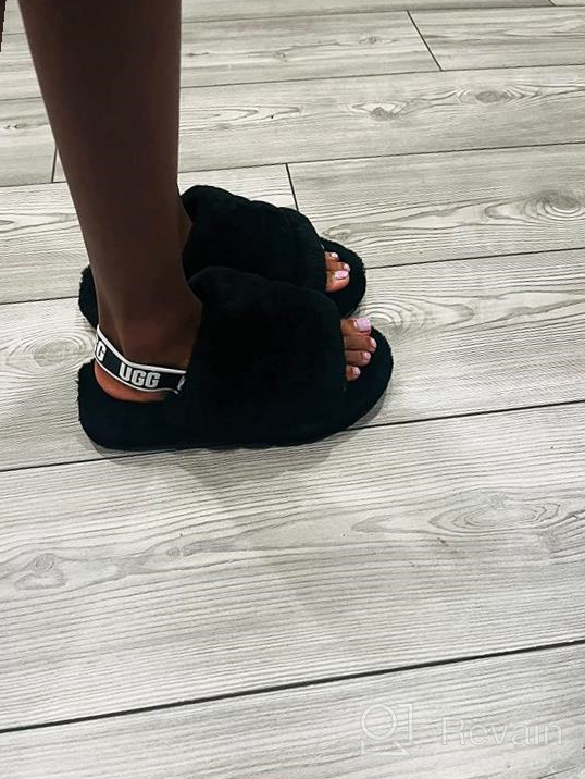 img 1 attached to 🧸 UGG Girls Fluff Slide Sandal Boys' Shoes and Slippers: Luxurious Comfort for Kids review by Joel Payne