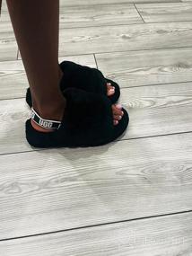 img 5 attached to 🧸 UGG Girls Fluff Slide Sandal Boys' Shoes and Slippers: Luxurious Comfort for Kids