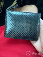 img 1 attached to 💼 Premium Carbon Fiber Leather Wallet: Durable and Stylish review by Chris Doe