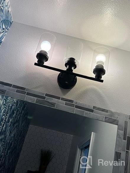 img 1 attached to Upgrade Your Bath Space With Revtronic Vanity Light Fixture 3-Light Bathroom Wall Lights In Modern Farmhouse Style review by Daniel Spear