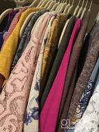 картинка 1 прикреплена к отзыву Organize Your Wardrobe In Style With MIZGI'S 30-Pack Premium Velvet Hangers: Heavy-Duty, Non-Slip, Slimline, Space-Saving Clothes Hangers With Gold Hooks от Miguel Yurco