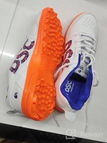 img 6 attached to DSC Beamer Cricket Shoes in Vibrant Orange and White for Ultimate Performance