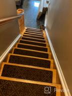 img 1 attached to 15 Pack 8” X 30” XFasten Carpet Stair Treads For Wooden Steps - Non Slip, Indoor/Outdoor, Great For Dogs Kids Elders review by Micheal Looney