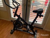 img 1 attached to Get Fit At Home With The Merax Indoor Cycling Exercise Bike: Adjustable And Stationary Bike For Serious Cyclists review by Steven Notsinneh