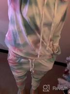 img 1 attached to Trendy And Comfy: Selowin Tie Dye Women'S Sweatsuit With Long Sleeve Pullover And Sweatpants Set For Relaxing And Jogging review by Nick Morales