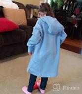img 1 attached to Girls' Disney Star Wars Marvel Frozen Princess Fleece Hooded Dresses - Spotted Zebra Collection review by Liz Howard