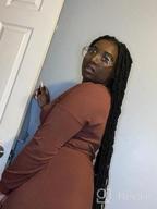 img 1 attached to 12 Inch Short Passion Twist Crochet Hair Extensions Water Wave Bohemian Braids Natural Black (#1B) review by Victoria Gomez