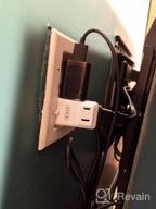 img 1 attached to 2-Pack SYCON Wall Adapter - 3 Way Swivel Ungrounded AC Mini Plug Tap White review by Scott Carlile