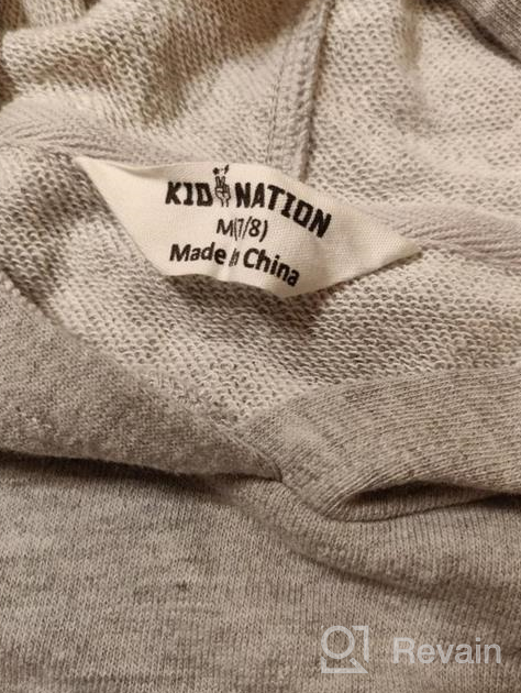 img 1 attached to Kid Nation French Hooded Sweatshirt Boys' Clothing review by Brian Gordon