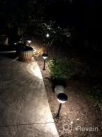 img 1 attached to Linkind Solar Pathway Lights 8 Pack, Warm White Bright Solar Lights Outdoor Waterproof, Solar Garden Lights Adjustable Landscape Path Lights For Patio Walkway Yard Driveway Backyard Decorative review by Philip Davenport