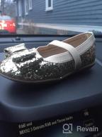 img 1 attached to 👠 Metallic Glitter Strap Doll Maker Girls' Flat Shoes review by Richard Basque