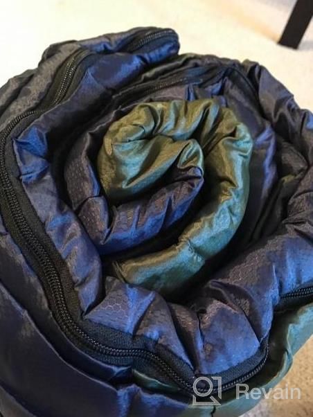 img 1 attached to CANWAY Lightweight Waterproof Sleeping Bag For 4 Seasons Camping & Traveling - Ideal For Adults & Kids review by Joshua Pilla