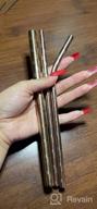 img 1 attached to Stainless Steel Reusable Straws With Cleaning Brush - Wide Metal Drinking Straw Set For 20 Oz Tumblers, Blue And Dishwasher Safe review by Christopher Shavers