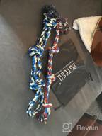 img 1 attached to Unleash Fun And Training With Zutesu Dog Chew Toy 2 Pack: Indestructible Rope Toy For Aggressive Chewers And Teething Puppies review by Ryan Pal