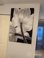 img 1 attached to 🌸 BROSHAN Elegant Flower Art Tapestry: Black and White Modern Wall Hanging for Bedroom and Living Room Decor, 52 x 60 review by Scott Gendron