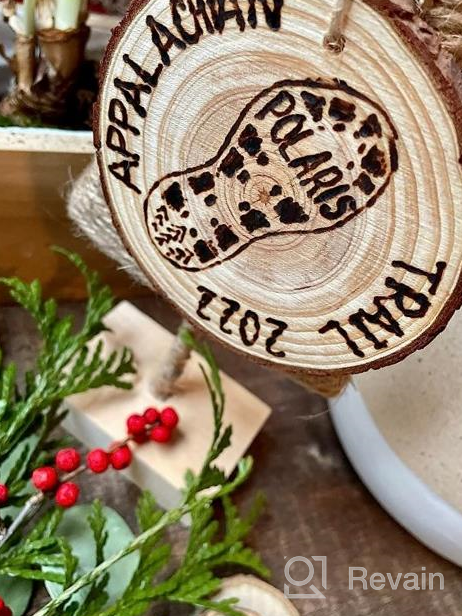 img 1 attached to 30Pcs 2.4"-2.8" Unfinished Wood Slices With Hole - Rustic Wedding Decorations, Round Coasters & Halloween/Christmas Ornaments DIY Arts Crafts Kit review by Chris Laznovsky