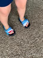 img 1 attached to 🌴 FUNKYMONKEY Children's Slides Sandals - Ideal for Beach, Pool, and Outdoor Activities review by Shawn Welker