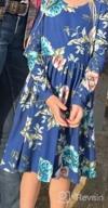 img 1 attached to Blibea Women's Floral Print Long Sleeve 🌸 Boho Empire Waist Midi Dress with Convenient Pockets review by Erin Ellis