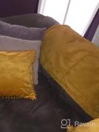 img 1 attached to 2 Pack 18X18In Deconovo Velvet Throw Pillow Covers For Home Sofa - Lilac review by Matt Estrada