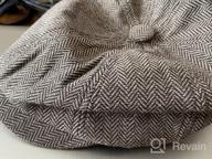 картинка 1 прикреплена к отзыву Classic 8 Panel Wool Blend 🧢 Ivy Hat for Men - 2-Pack Newsboy Hats от Kendrick Dooley