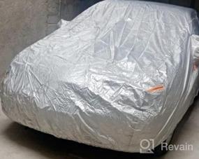 img 6 attached to Kayme 6 Layers Car Cover Custom Fit For Toyota RAV4 (2006-2022), Waterproof All Weather For Automobiles,Rain Sun UV Protection.Silver