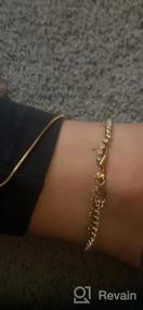 img 5 attached to Stylish Gold Ankle Bracelets For Women: Stainless Steel Snake Chain Link Anklets With A Flawless Finish - Perfect For The Beach Or Casual Wear