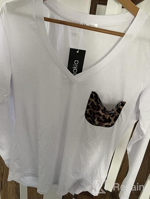 img 1 attached to Women'S Leopard Print Short Sleeve V Neck T Shirt Loose Casual Summer Tee Top review by Travis Karren
