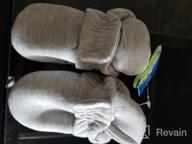 img 1 attached to Soft Fleece Non-Skid Gripper Booties For Newborns And Infants - Stay-On Slippers For Baby Boys And Girls, Perfect For First Walkers And Winter Crib Shoes review by Nicole Griego