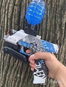 img 5 attached to EAGLESTONE Splatter Water Ball Gun Automatic, Electric Gel Balls E Blaster Pistol Splatter Gel Gun For Kids And Adults W/30000 Ammo, Modular Battery & Goggles, Outdoor Shooting Game For Boys & Girls